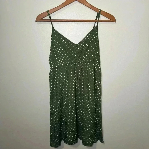 La vie  en rose green pin up babydoll style mini dress S - Picture 3 of 5